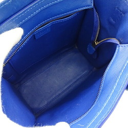 CELINE Bags for Women Handbags Shoulder 2way Leather Luggage Nano Shopper Blue