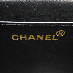 CHANEL Bag Matelasse 30 Women's Shoulder Lambskin Black Double Chain Coco Mark