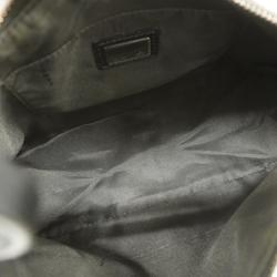 Fendi Zucchino handbag nylon canvas leather brown black ladies
