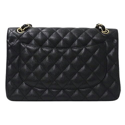 Chanel CHANEL Bag Deca Matelasse 30 Women's Shoulder Caviar Skin Black A58600 Chain Double Flap