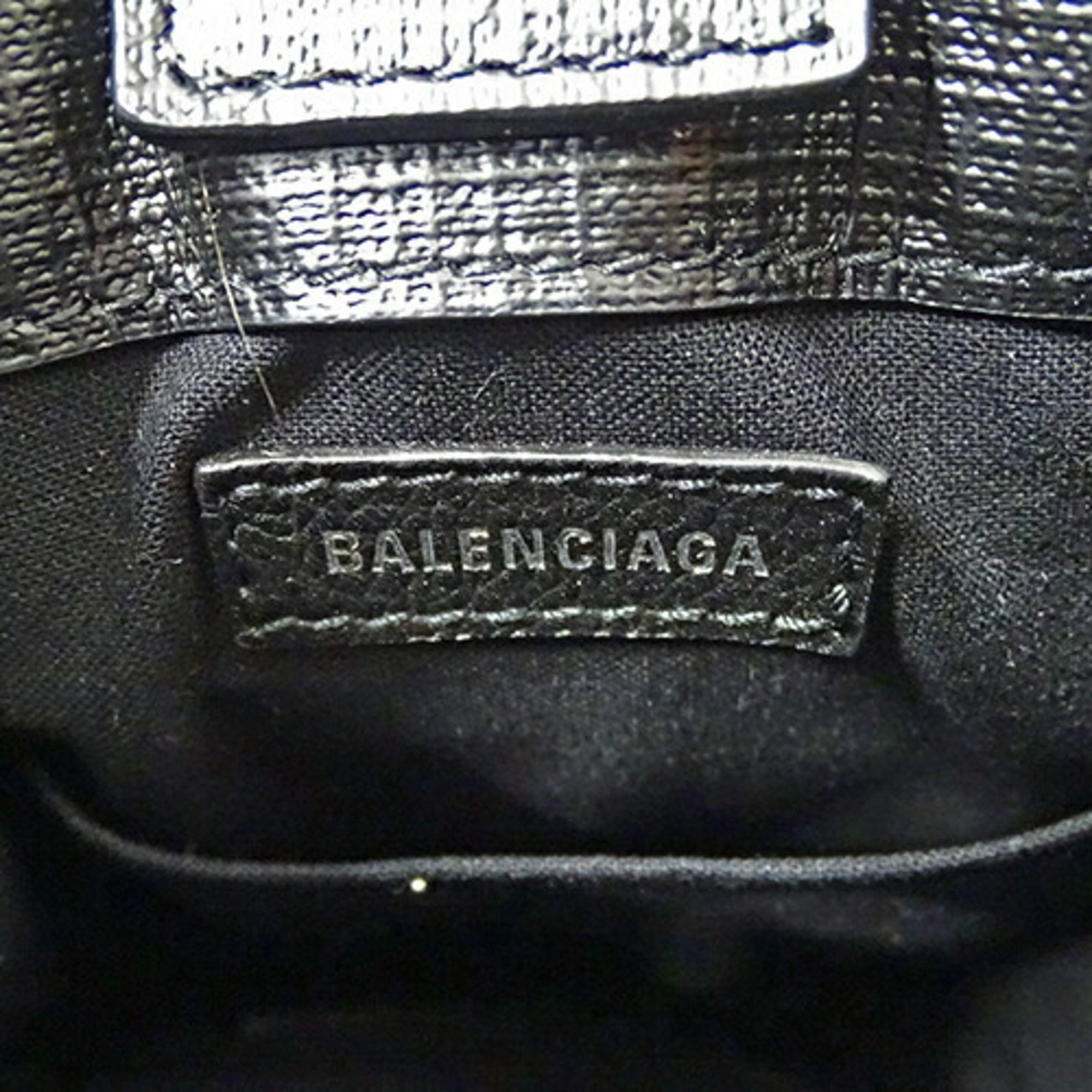 BALENCIAGA Women's Bag Handbag Shoulder 2way Phone Holder Calf Leather Black 593826 Compact Micro