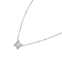 Cartier C De Diamond 0.50ct G/VS1/3EX Necklace 42cm K18 WG 750