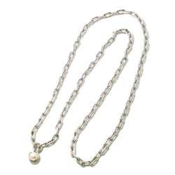 Tiffany & Co. Hardware Freshwater Pearl Long Necklace 79cm SV 925 Silver