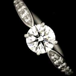 Tiffany & Co. Harmony Diamond 0.55ct G/VVS2/3EX Size 7 Ring Pt Platinum