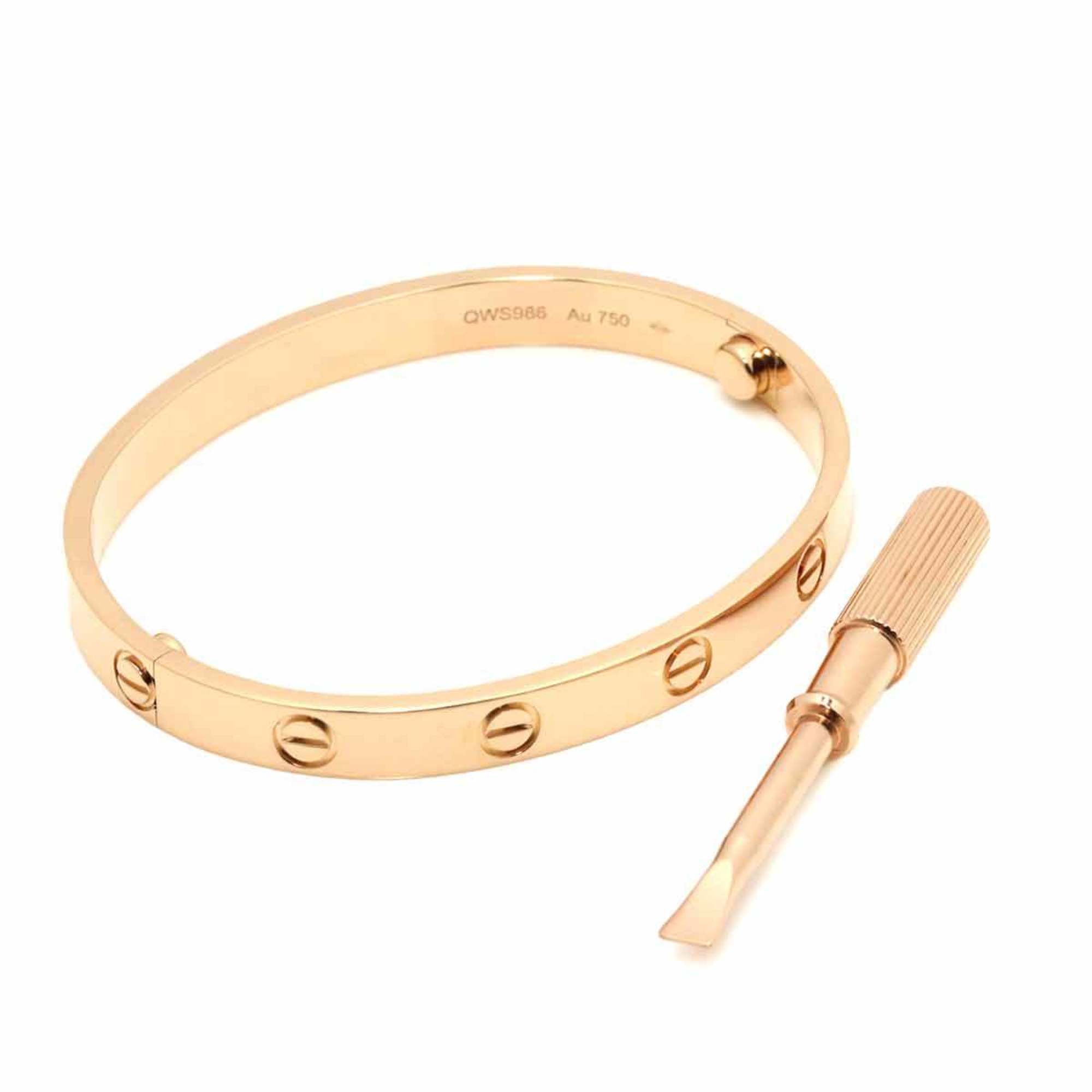 Cartier Love Bracelet #16 K18 PG Pink Gold 750 Bangle