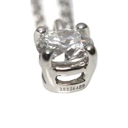 Tiffany & Co. Solitaire Diamond 0.32ct G/VVS1/EX Necklace 46cm Pt Platinum