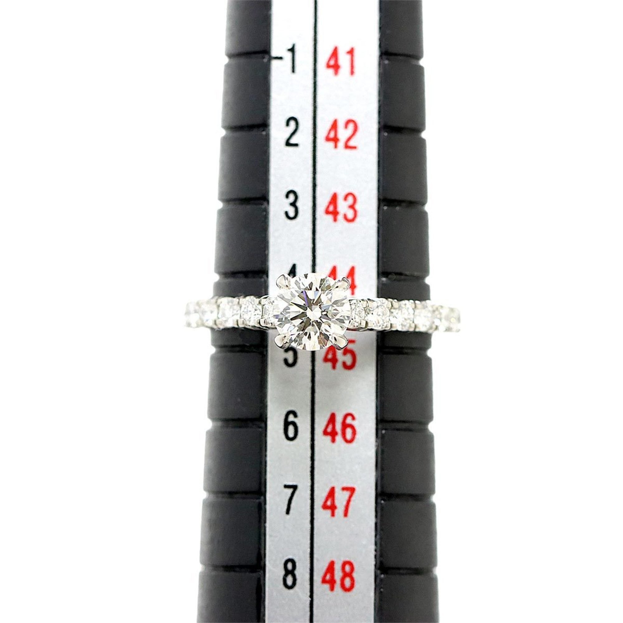 Cartier Solitaire Diamond Ring 0.40ct G/VS1/3EX #45 Pt