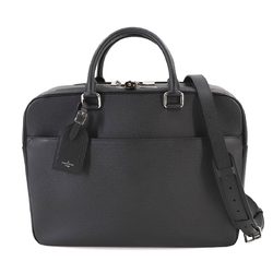 Louis Vuitton LOUIS VUITTON Taiga Overnight 2way Shoulder Bag Leather Noir M32721 RFID Silver Hardware Over Night
