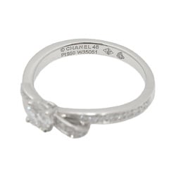 CHANEL Ruban de Chanel Diamond 0.25ct F/VVS2/VG #48 Ring Pt Platinum