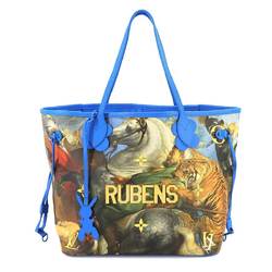 Louis Vuitton LOUIS VUITTON Masters Rubens Neverfull MM Multicolor Blue M43317 RFID