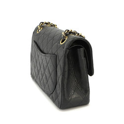 CHANEL Matelasse 23 Chain Shoulder Bag Caviar Skin Leather Black A01113 Gold Hardware