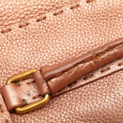 FENDI Selleria Linda Handbag 8BR486 Pink Leather Women's