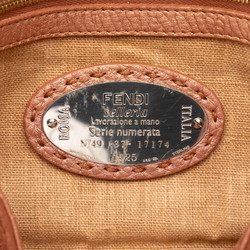 FENDI Selleria Linda Handbag 8BR486 Pink Leather Women's