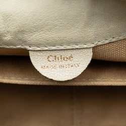 Chloé Chloe Porte Epaulet Handbag Shoulder Bag 3S1173 Beige Leather Women's