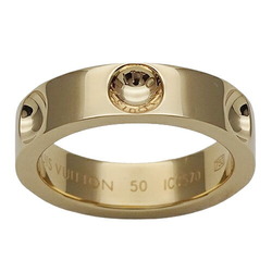 Louis Vuitton LOUIS VUITTON Ring for Women, 750YG Petite Bourg Empreinte Yellow Gold