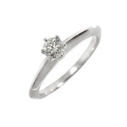 Tiffany & Co. Solitaire Diamond 0.21ct H/VS1/3EX Size 6 Ring Pt Platinum