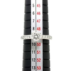 Tiffany & Co. Solitaire Diamond 0.60ct G/VS1/3EX Size 9 Ring Pt Platinum