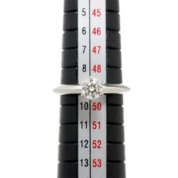 Tiffany & Co. Solitaire Diamond 0.51ct F/VS2/EX Size 9 Ring Pt Platinum
