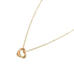 Tiffany & Co. Heart 7mm Necklace 40cm K18 PG Pink Gold 750 Open