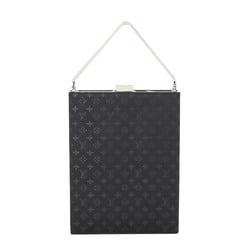 Louis Vuitton LOUIS VUITTON Monogram Satin Ange GM Hand Bag Black M92100