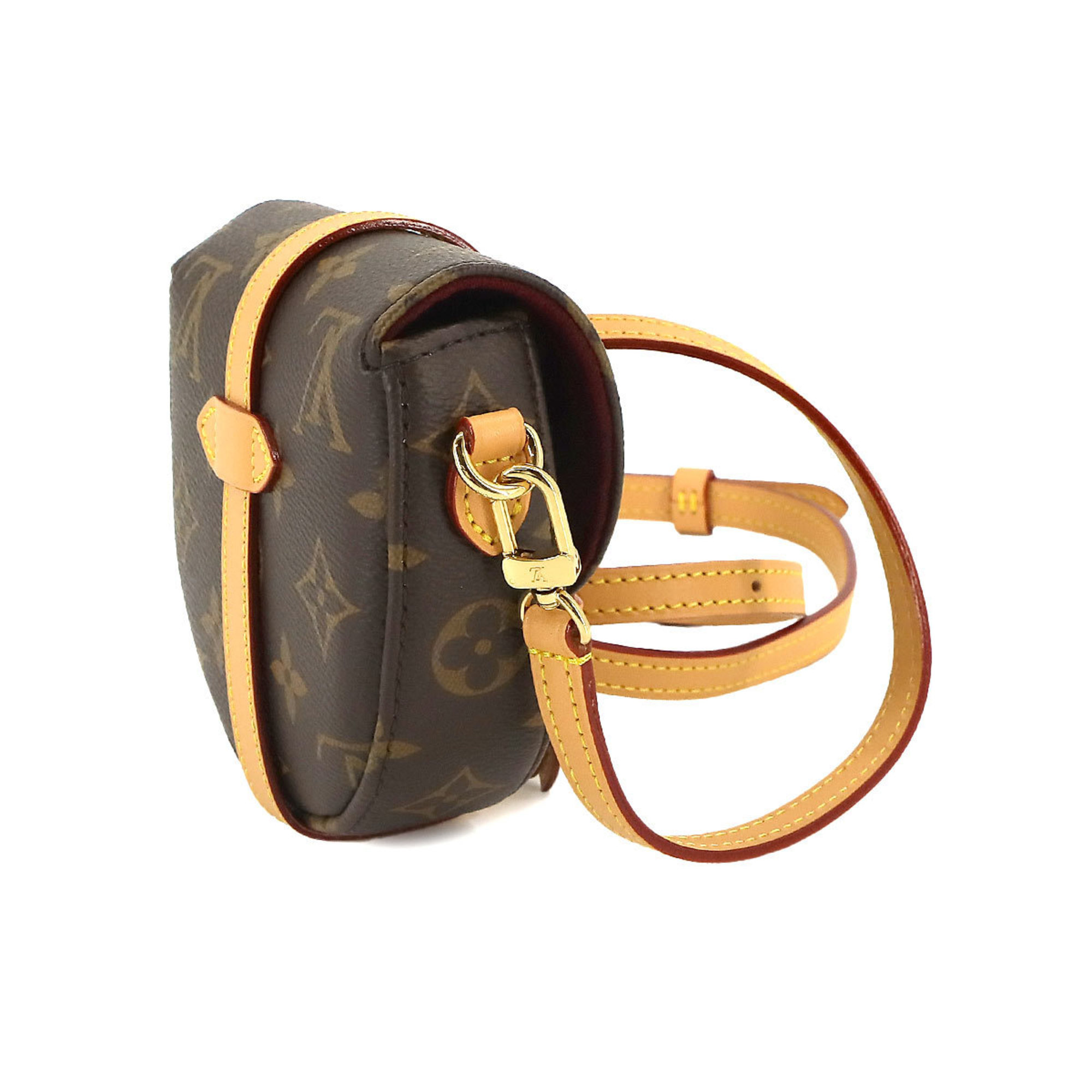 Louis Vuitton LOUIS VUITTON Monogram Micro Chantilly Shoulder Bag Brown M46643 RFID