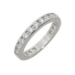 Tiffany & Co. Full Circle Channel Setting Ring Size 8 Diamond Pt Platinum