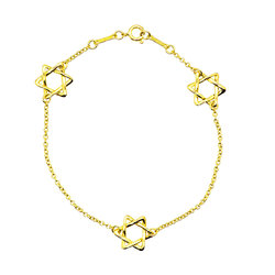 Tiffany & Co. David Bracelet 18cm K18 YG Yellow Gold 750