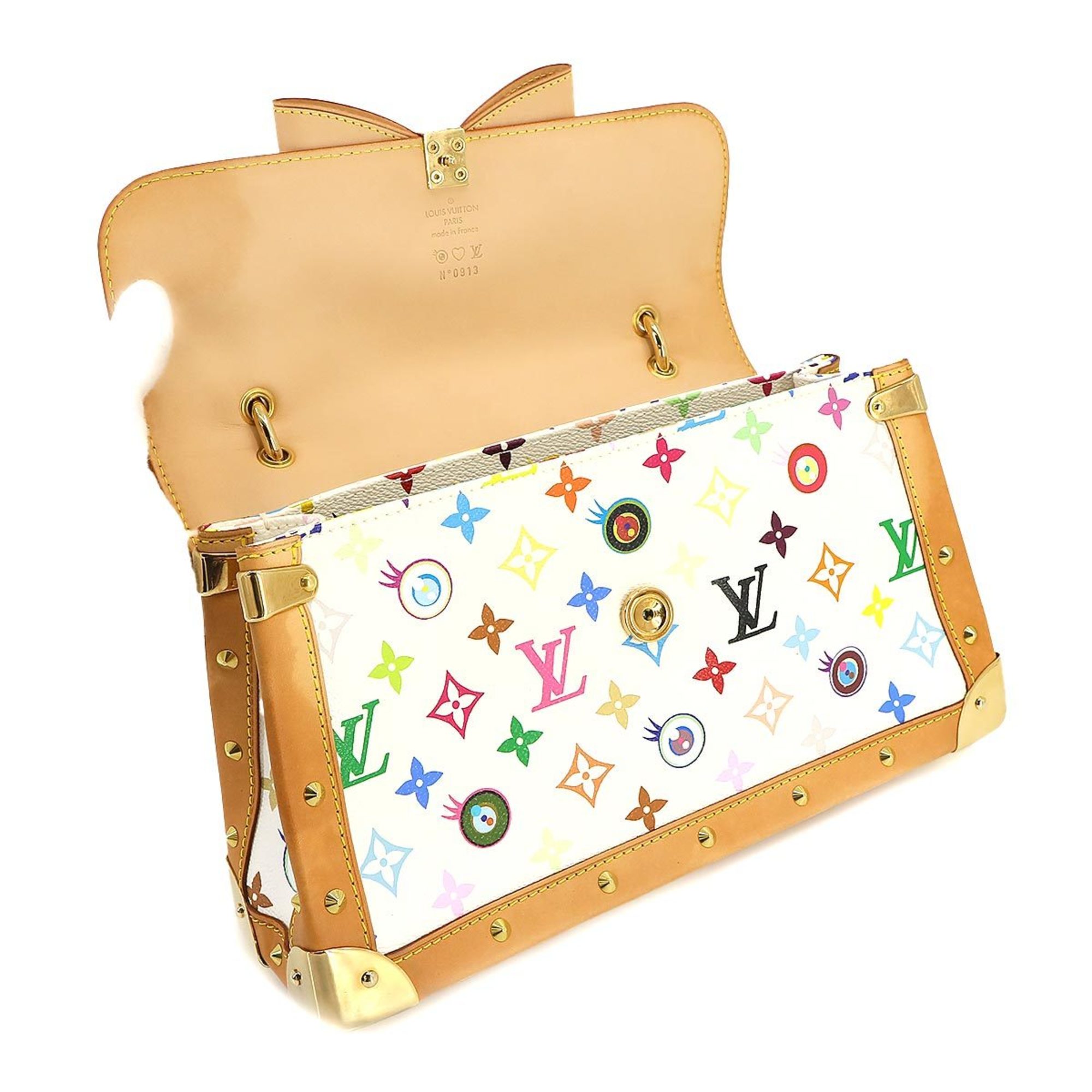 Louis Vuitton I Love Monogram Multicolor Sac Rabat Shoulder Bag Blanc M92051 Gold Hardware