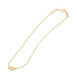 Tiffany & Co. By the Yard Diamond Bracelet 19cm K18 PG Pink Gold 750 The