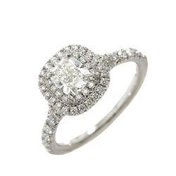 Tiffany & Co. Solest Diamond 0.50ct H/VS1/3EX Size 6.5 Ring Pt Platinum