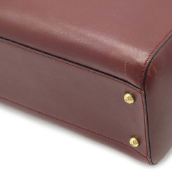 Cartier Must Line Tote Bag Shoulder Leather Bordeaux