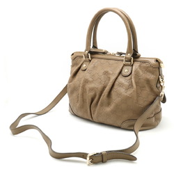GUCCI Guccissima Sukey Tote Bag Shoulder Leather Brown 247902