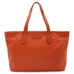 GUCCI Guccissima Tote Bag Shoulder Leather Orange 211137