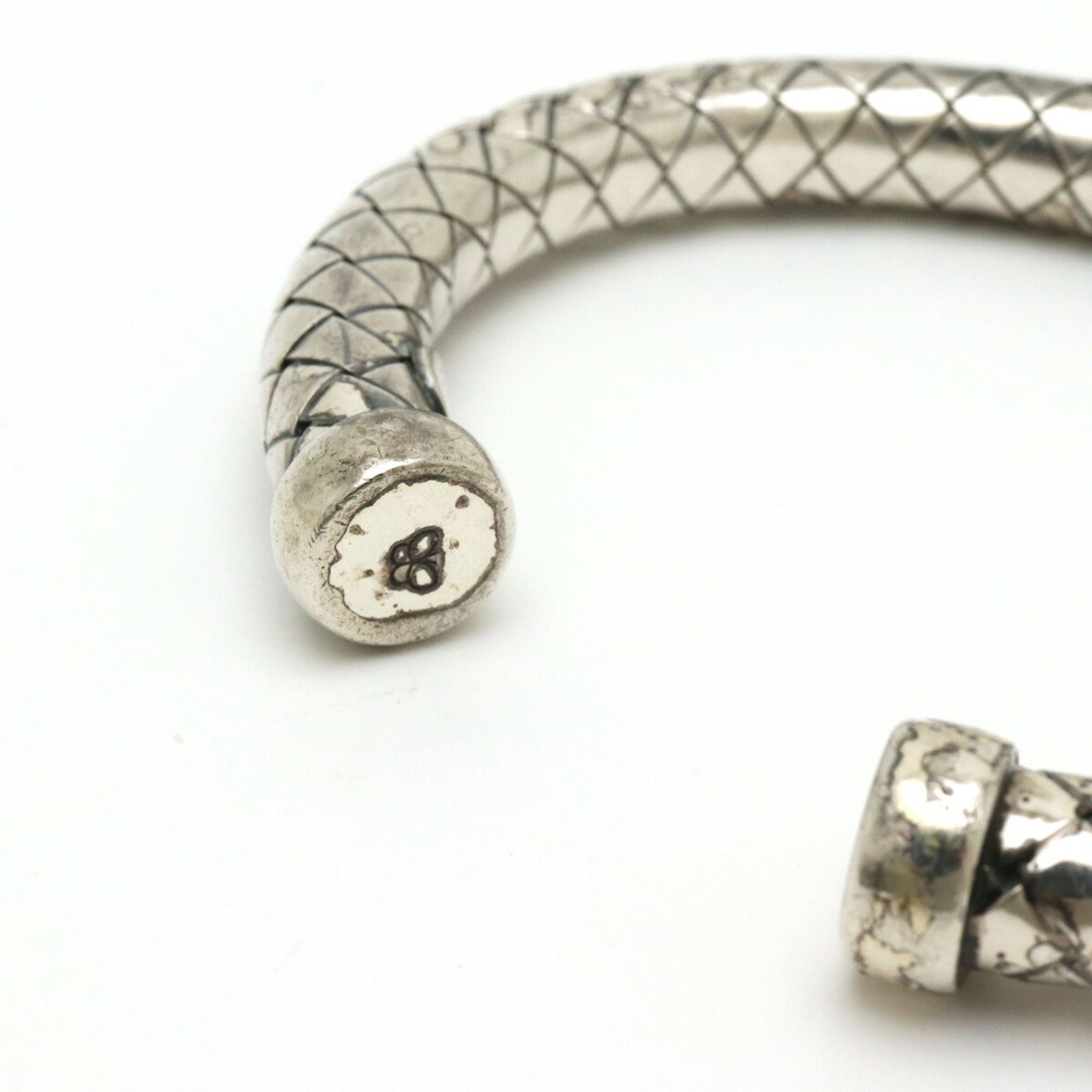 BOTTEGA VENETA Bottega Veneta Intrecciato Bracelet Bangle Silver SV925