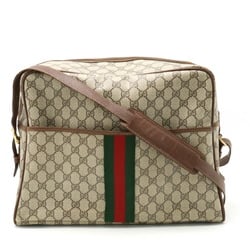 GUCCI Old Gucci GG Plus Sherry Line Shoulder Bag Beige Brown Purchased at San Motoyama