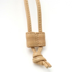 CHANEL Chocolate Bar Handbag Bag Leather Beige A19981