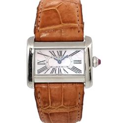 Cartier Tank Divan W6301455 Ladies' Watch Pink Shell Quartz Mini