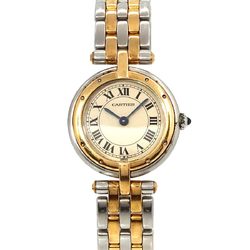 Cartier Panthere SM 2-row combination ladies watch K18YG yellow gold quartz