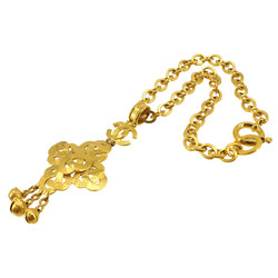 CHANEL Coco Mark Necklace Gold 95P Bell Motif