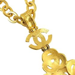 CHANEL Coco Mark Necklace Gold 95P Bell Motif