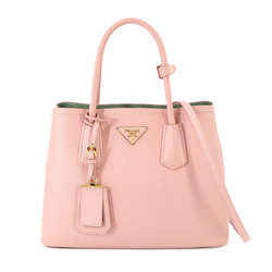 PRADA Double Small 2way Hand Shoulder Bag Saffiano Leather Orchid 1BG887 Pink