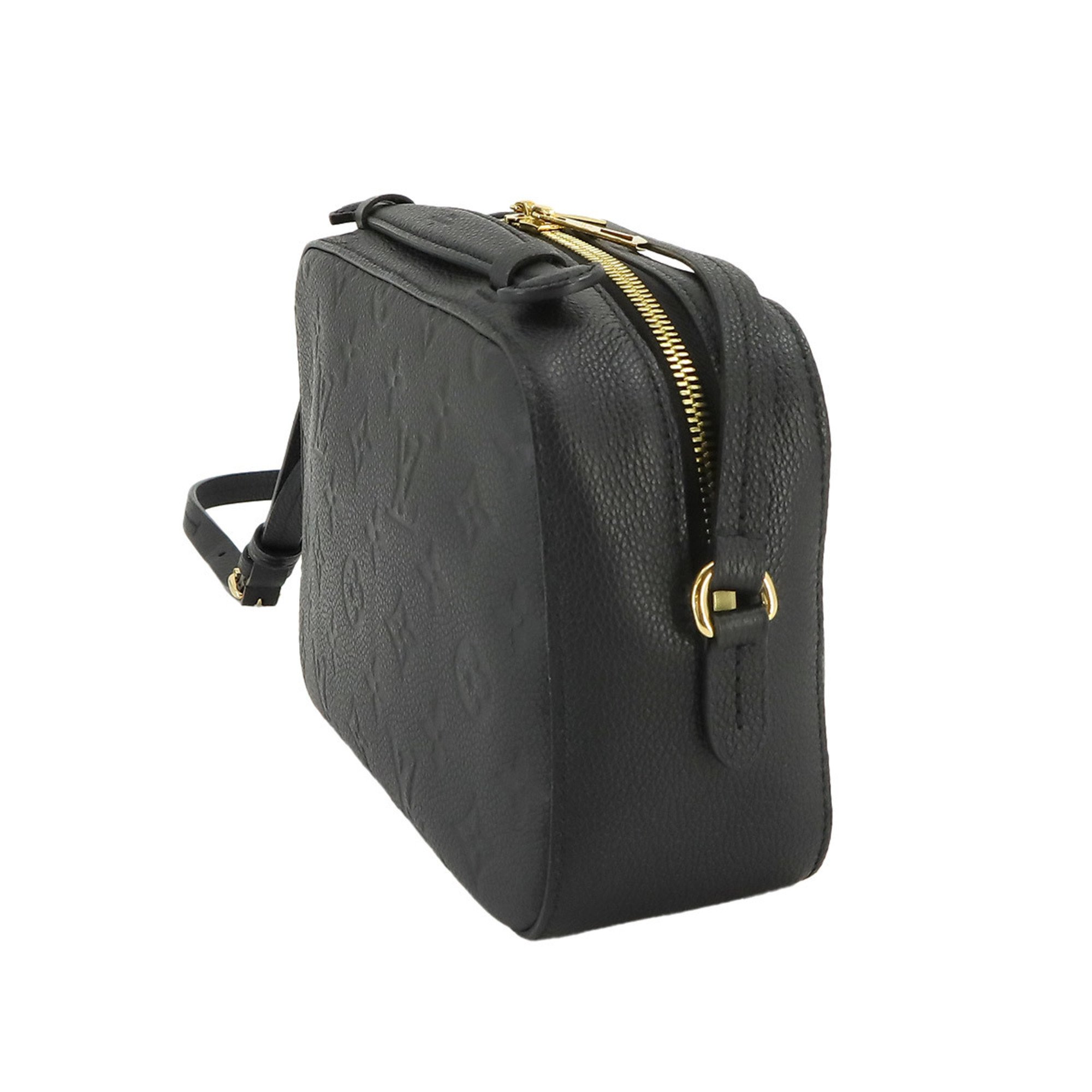Louis Vuitton Monogram Empreinte Saintonge Shoulder Bag Leather Noir Black M44593 RFID