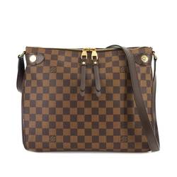 Louis Vuitton Damier Duomo Shoulder Bag Ebene Brown N41425 Gold Hardware