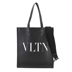 Valentino Garavani VALENTINO GARAVANI VLTN 2way Tote Shoulder Bag Leather Black White 2B0731WJW