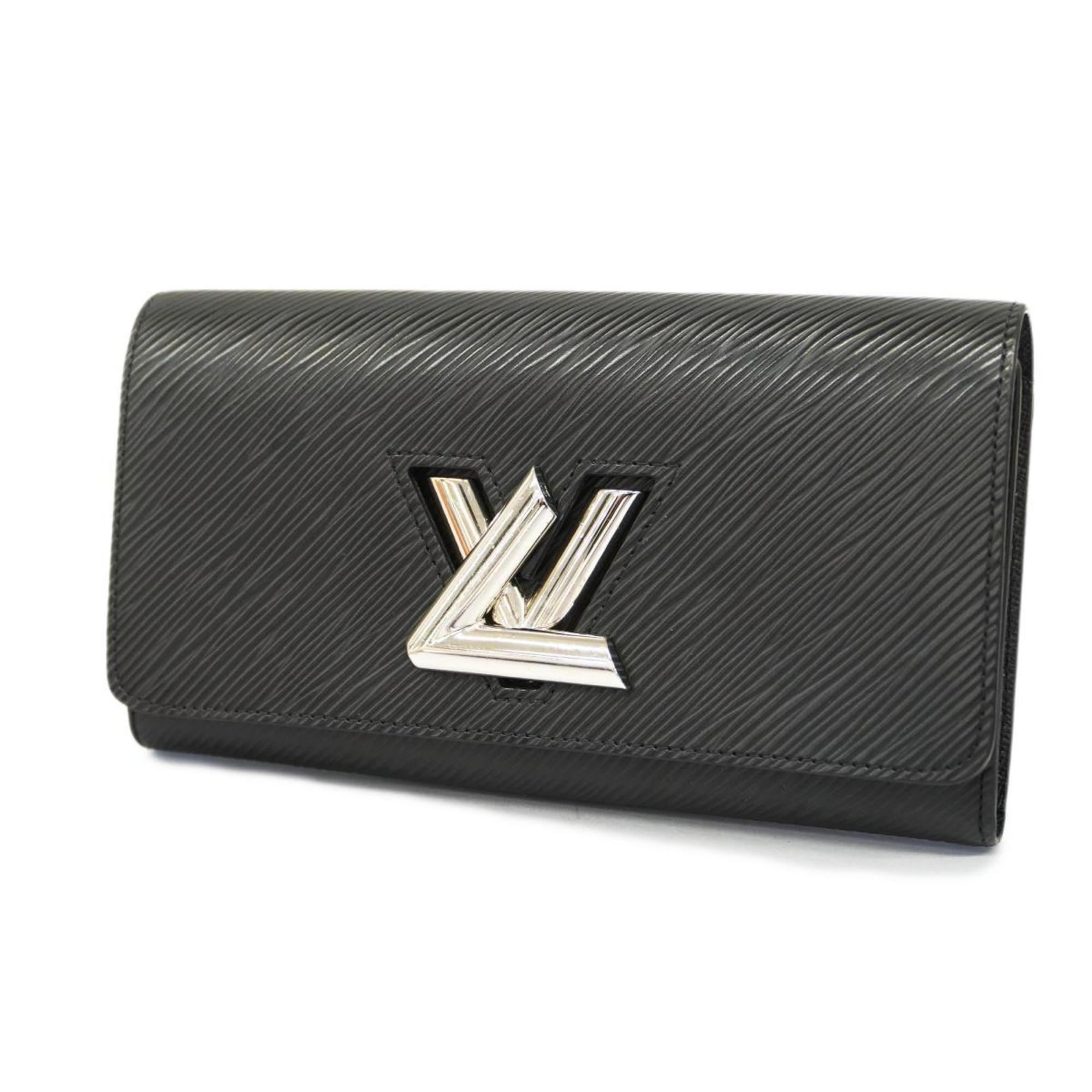 Louis Vuitton Long Wallet Epi Portefeuille Twist M68309 Noir Ladies ...