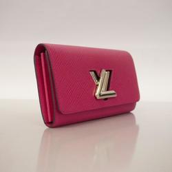 Louis Vuitton Long Wallet Epi Portefeuille Twist M62362 Hot Pink Ladies