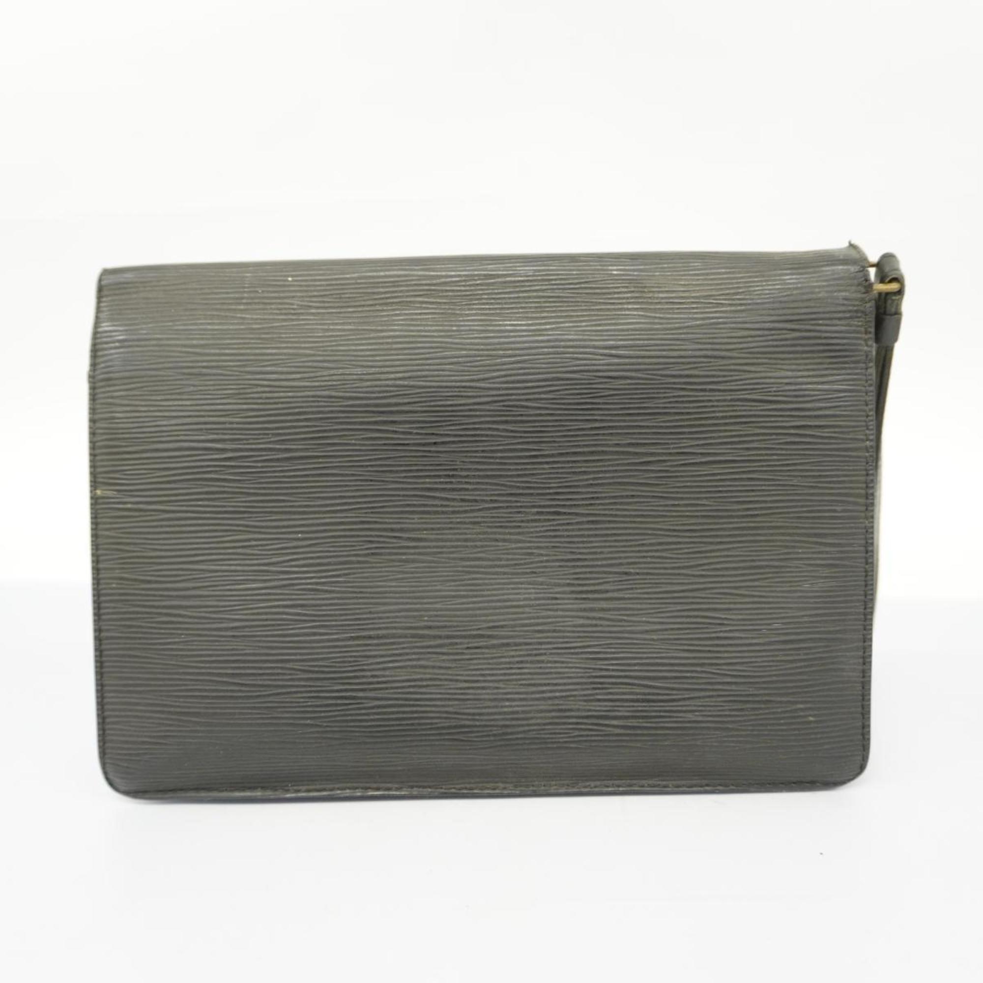 Louis Vuitton Clutch Bag Epi Pochette Serie Dragonne M52612 Noir Ladies