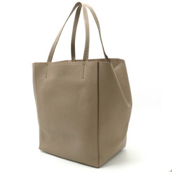 CELINE Cabas Phantom Medium Belt Tote Bag Shoulder Leather Greige 171053