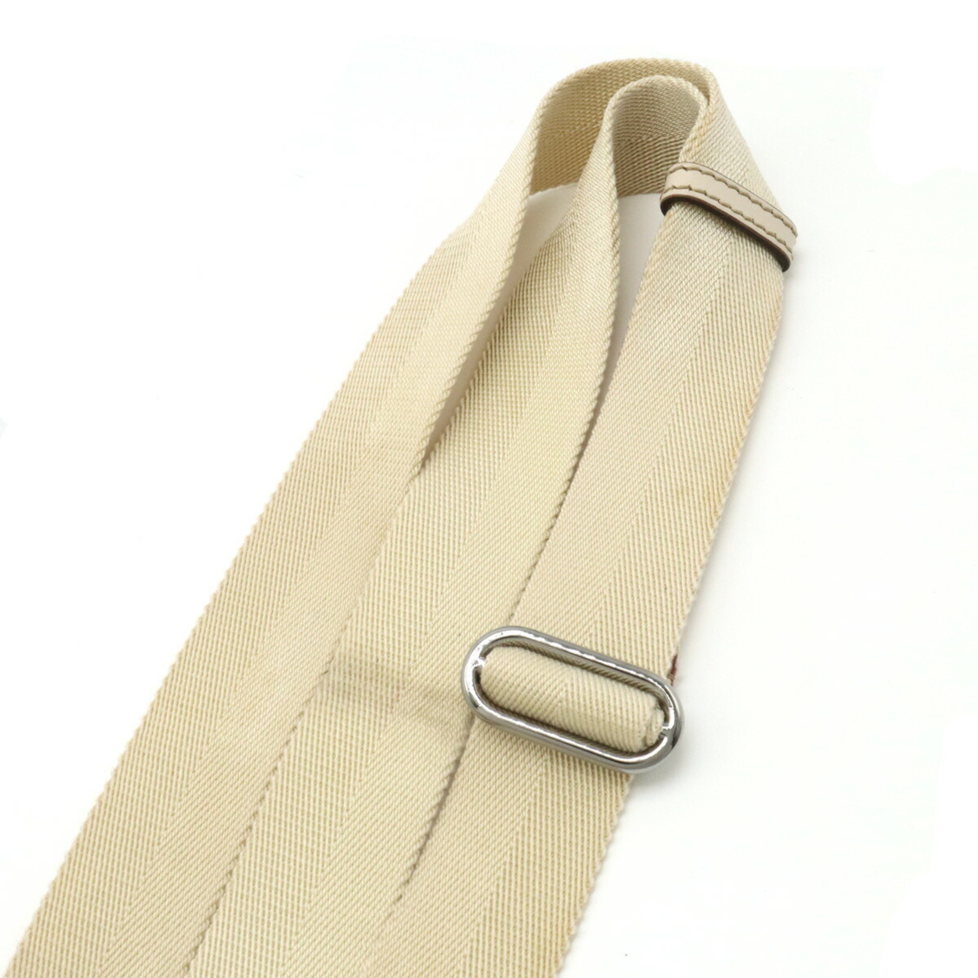 GUCCI GG canvas shoulder bag, pochette, leather, beige, ivory, 147671