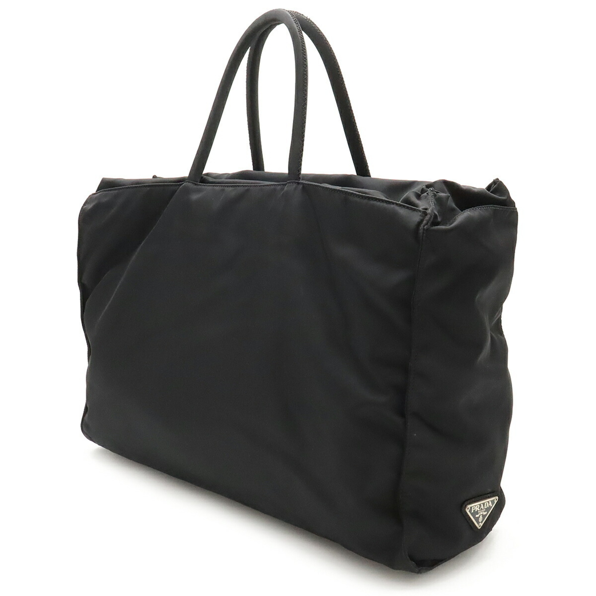 PRADA Prada Tote Bag Handbag Nylon NERO Black